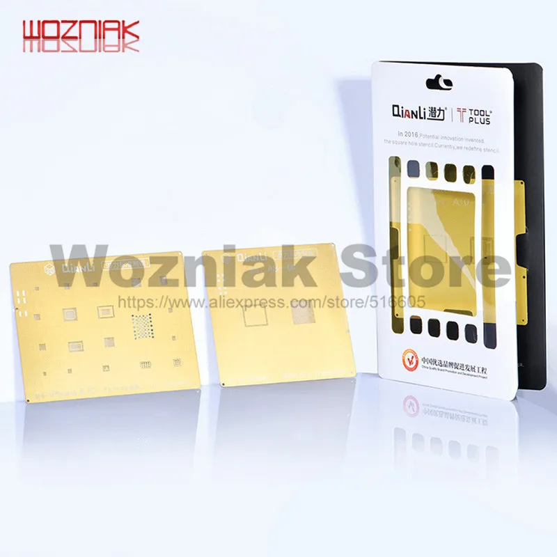 QIANLI IOS золотой 2D 3D реболлинг Золотой трафарет NAND базовый Диапазон IC/CPU A8 A9 A10 A11