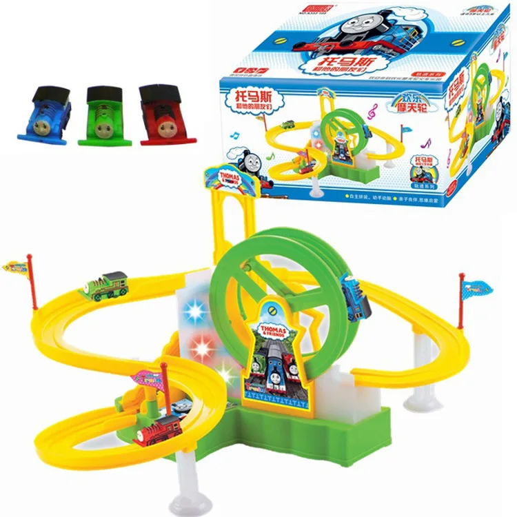 Новые популярные детские развивающие игрушки Электрический поезд трек парк