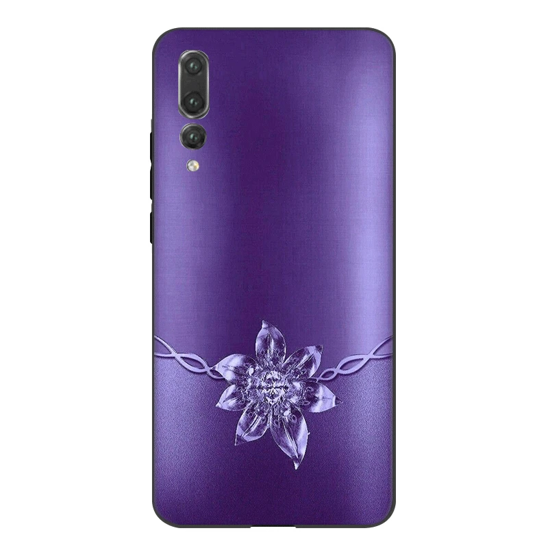 Desxz силиконовый чехол для телефона Honor Note 10 6A 7A 7X8 8X 8C 9 Lite, чехол с кристаллами, стразы, цветы