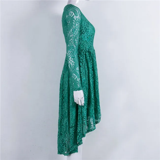 Boho/элегантная Одинаковая одежда для мамы и дочки; кружевное платье с цветочным узором для женщин и девочек; необычные королевские платья зеленого, розового цвета