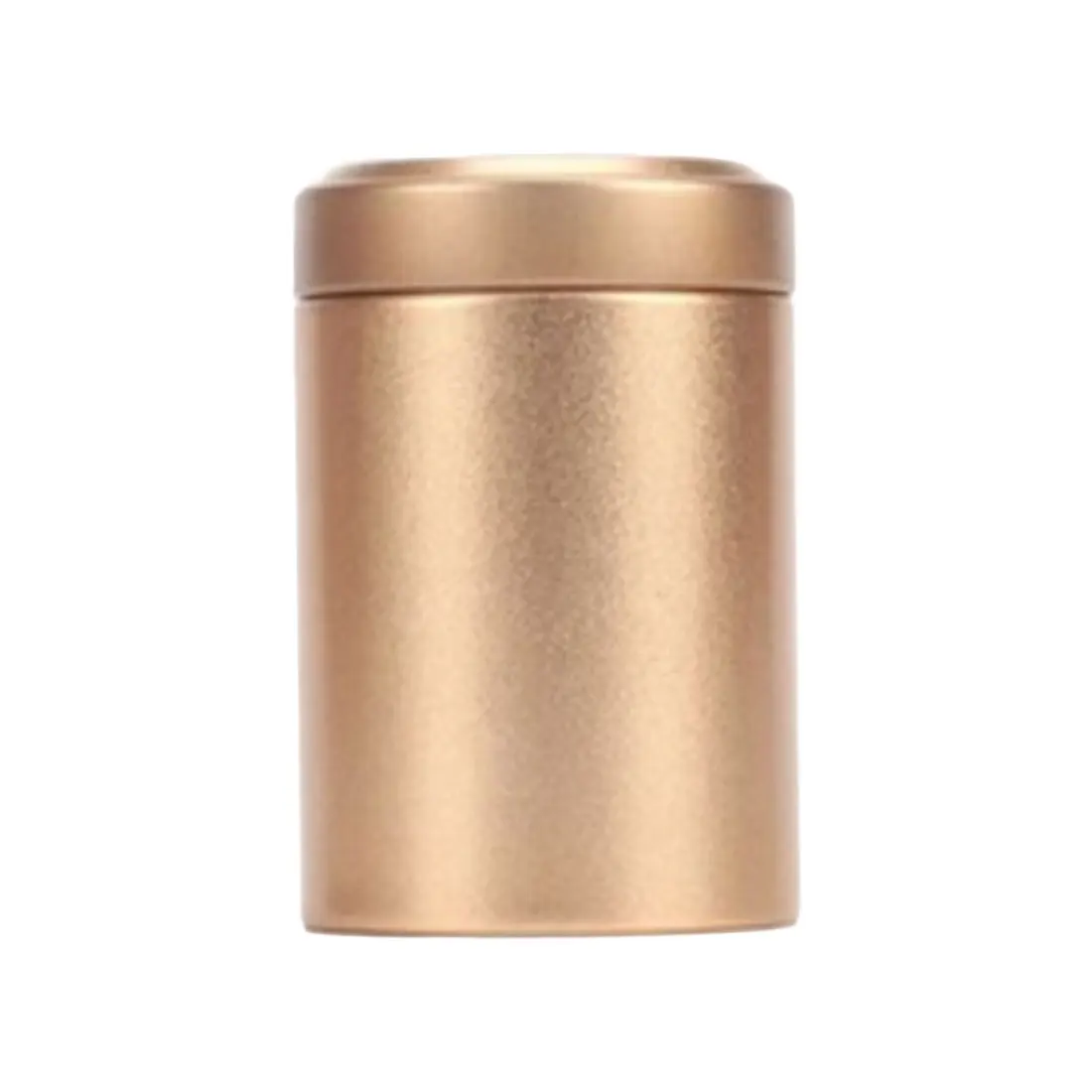 Frosted Gold Герметичный контейнер, банка для хранения чая/Caddy, герметичный запах, алюминий, защита от запаха, портативные маленькие металлические герметичные банки для путешествий - Цвет: Frosted Gold