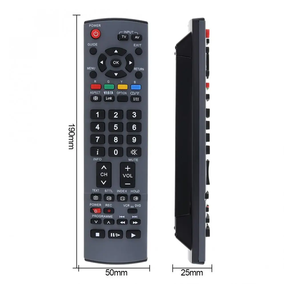 ТВ пульт дистанционного управления Управление Поддержка 2 батарейки ААА с