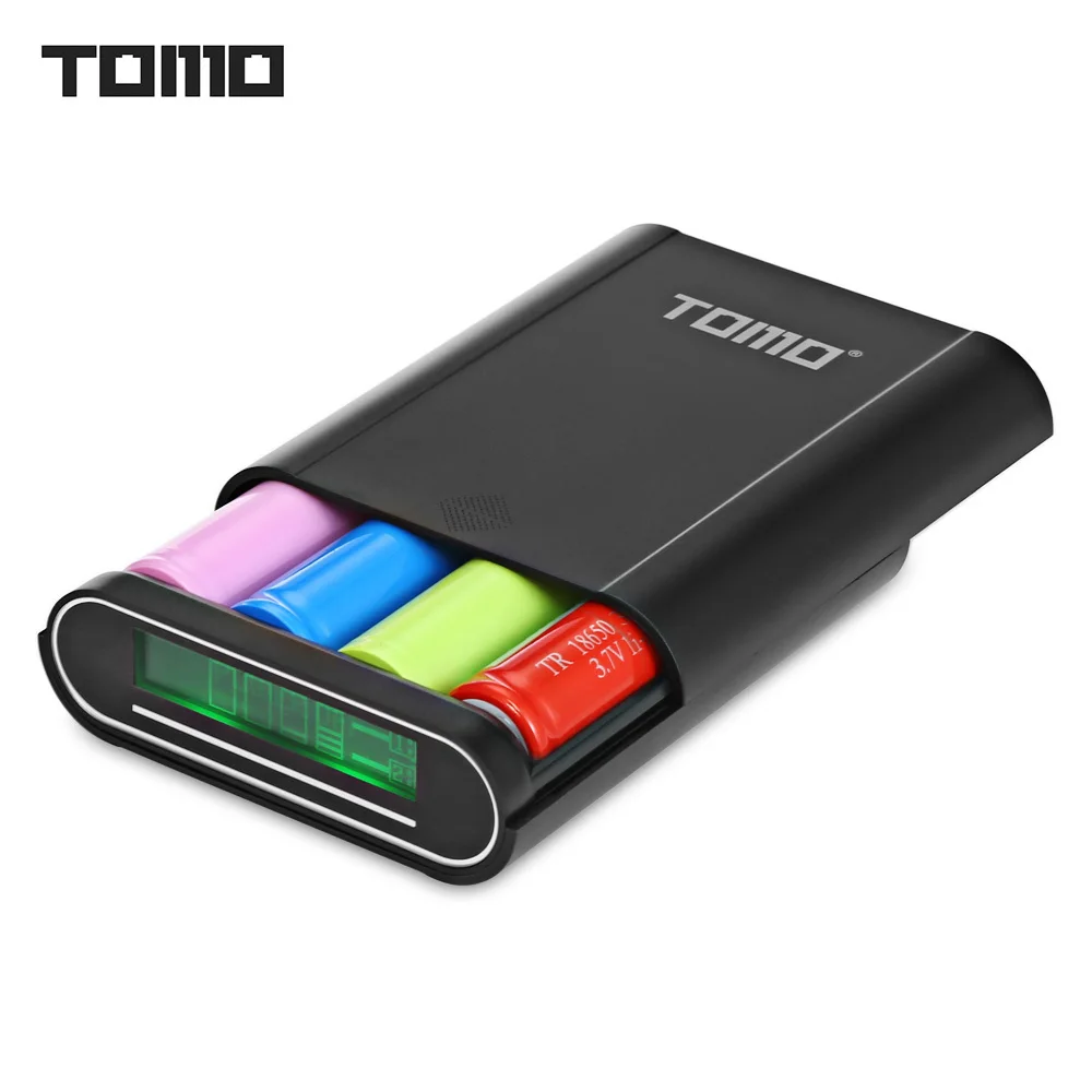TOMO T4 Смарт Мощность Зарядное устройство C4 X 18650 литий ионный аккумулятор Батарея 5V