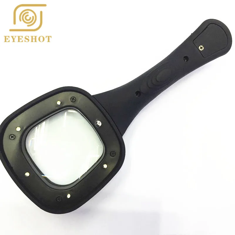 EYESHOT увеличительное стекло ручной квадратный для чтения лупа карты с 6