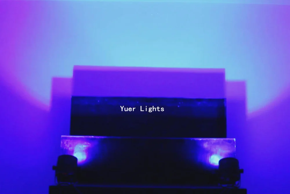 1 упаковка светодиодный плоский Par свет 60 Вт RGB Полноцветный COB банок с DMX512 хороший