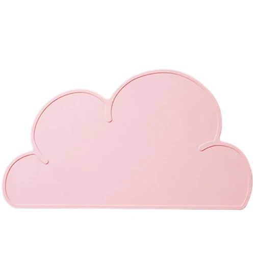 dark pink Портативный облака силиконовая подставка для взрослых Детские миски Детские аксессуары защищенные коврики передвижной поднос столовая посуда с защитным покрытием служебная табличка - Цвет: dark pink