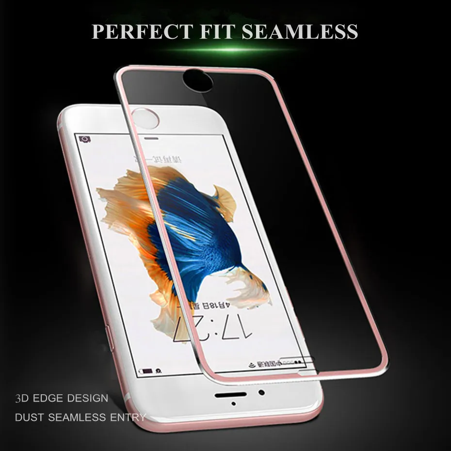 2 шт 3D изогнутое Защитное стекло для iphone 6 6s 7 8 plus полное покрытие закаленное стекло на iphone x 5 5S se 6 7 защитная пленка для экрана