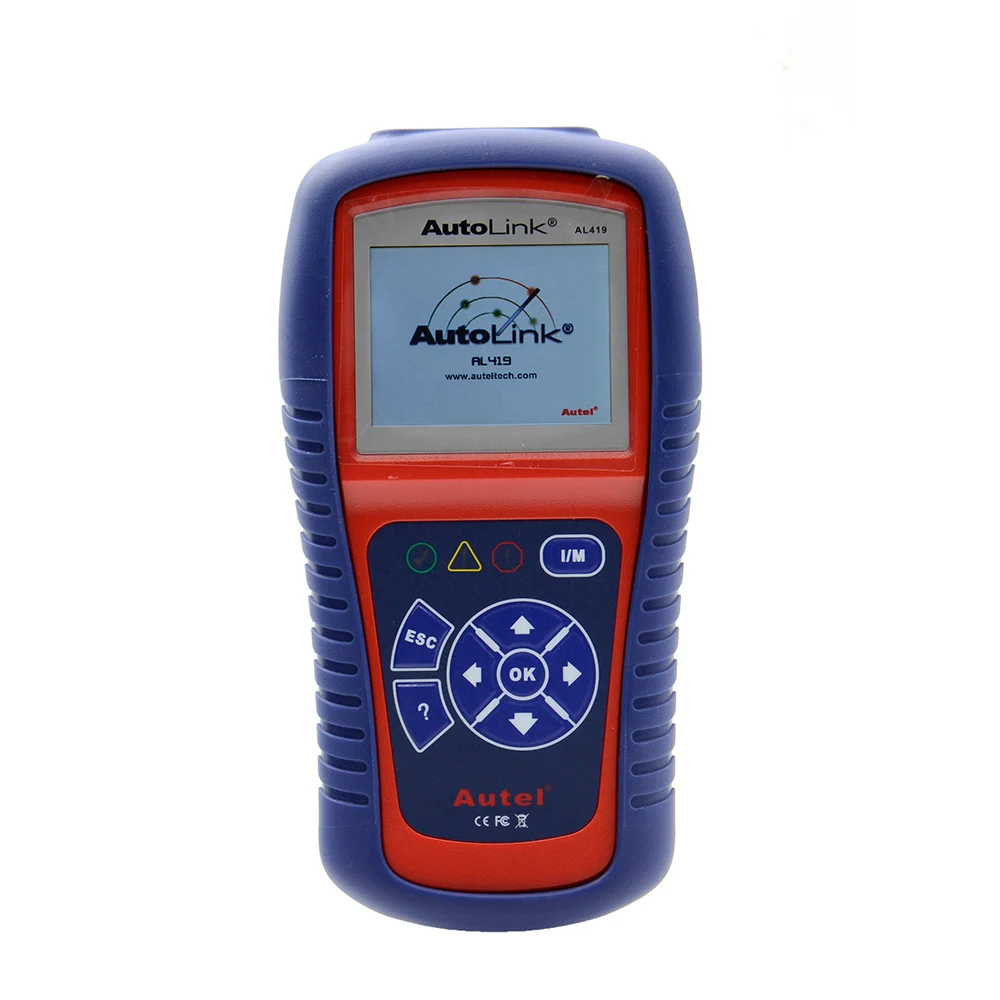 Высококачественный оригинальный Autel AutoLink AL419 OBD II и CAN считыватель кодов