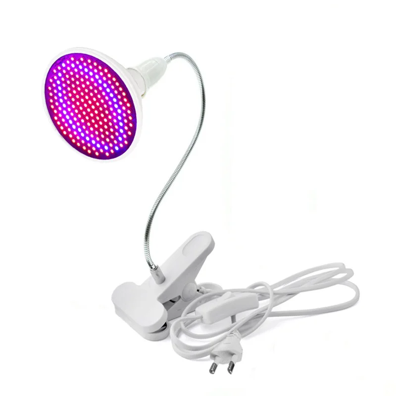 Новая мода 20 Led красный синий красота лампа практичный макияж веснушки уход за кожей отбеливание акне женская косметика, красота, Инструменты Косметика - Цвет: Led plus clip set
