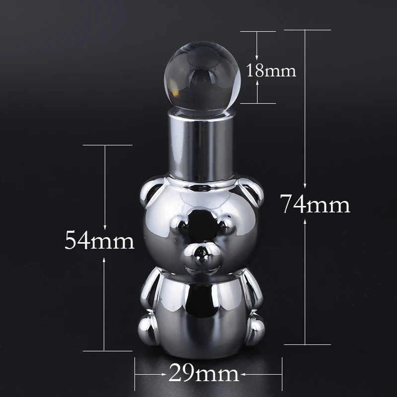 

MUB - Mini Bear 8ml Travel Perfume Bottle,High Quality Empty UV Glass Essential Oil Bottles For Unisex