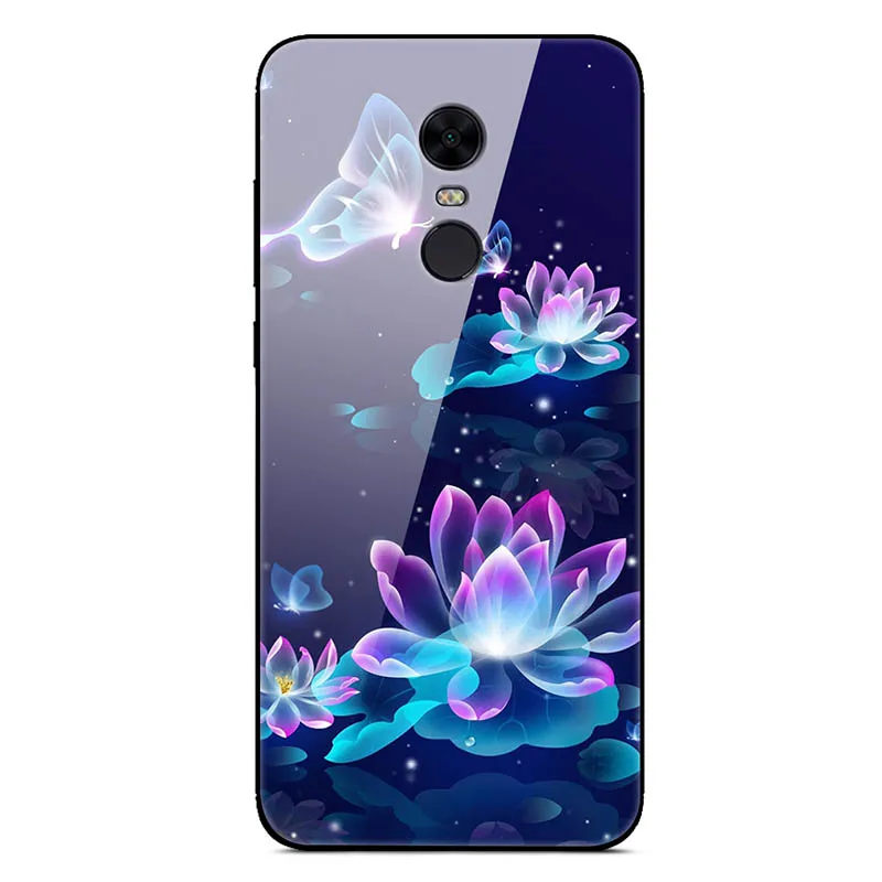 19 Чехол из закаленного стекла для Xiaomi Redmi 5 Plus, мягкий чехол-бампер, 3D Рисунок кошки, чехол для Xiaomi Redmi5 Redmi 5 Plus, чехол для телефона - Цвет: 19