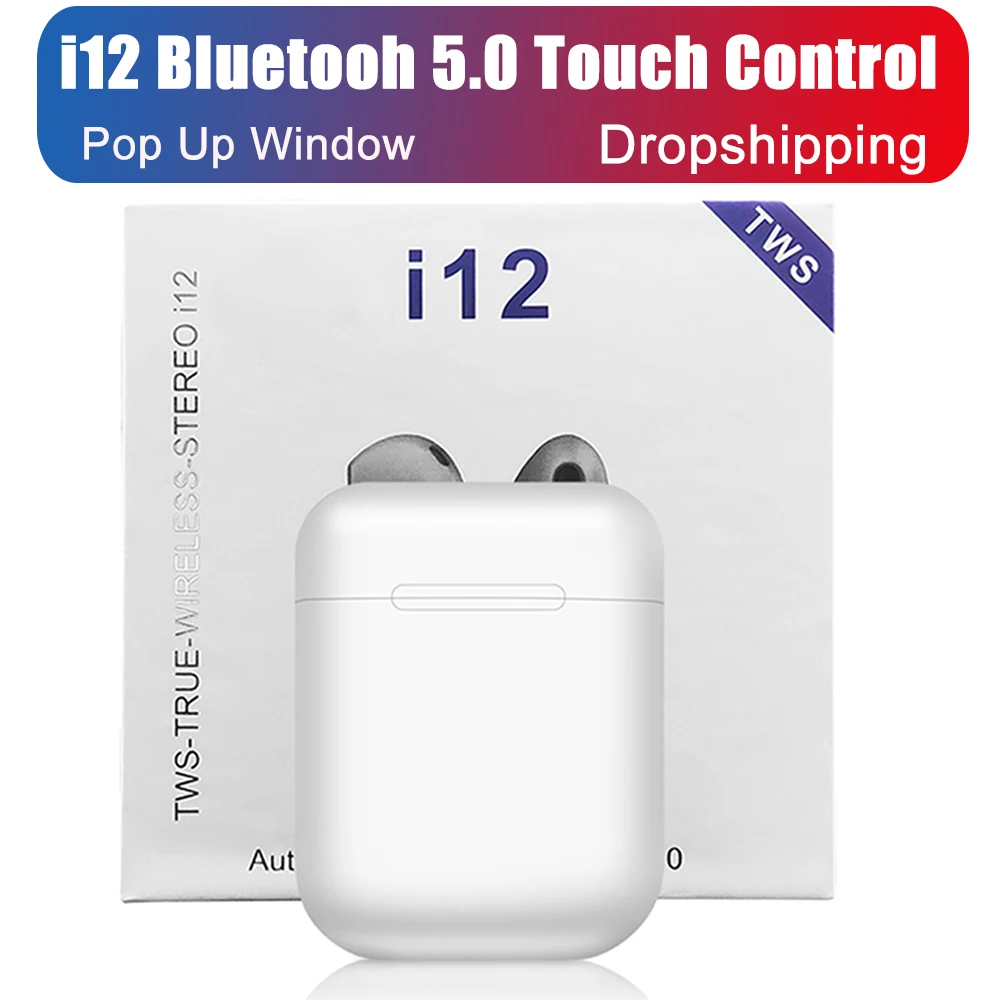 I12 Tws Bluetooth 5,0 наушники, мини беспроводные гарнитуры, настоящие беспроводные стерео наушники для Iphone Android телефонов
