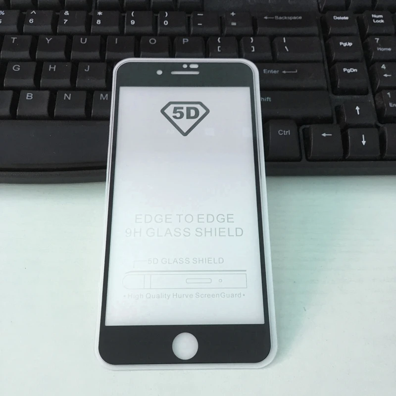 5D полноэкранная защитная пленка из закаленного стекла с полным клеем для Apple iphone 8