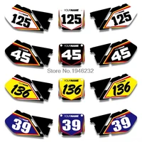 h2cnc custom number plate background graphics sticker decal for suzuki rm125 rm250 1996 1997 1998 rm 125 250