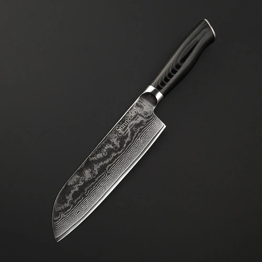 2 шт. японские кухонные ножи Santoku 7 дюймов|Наборы ножей| |