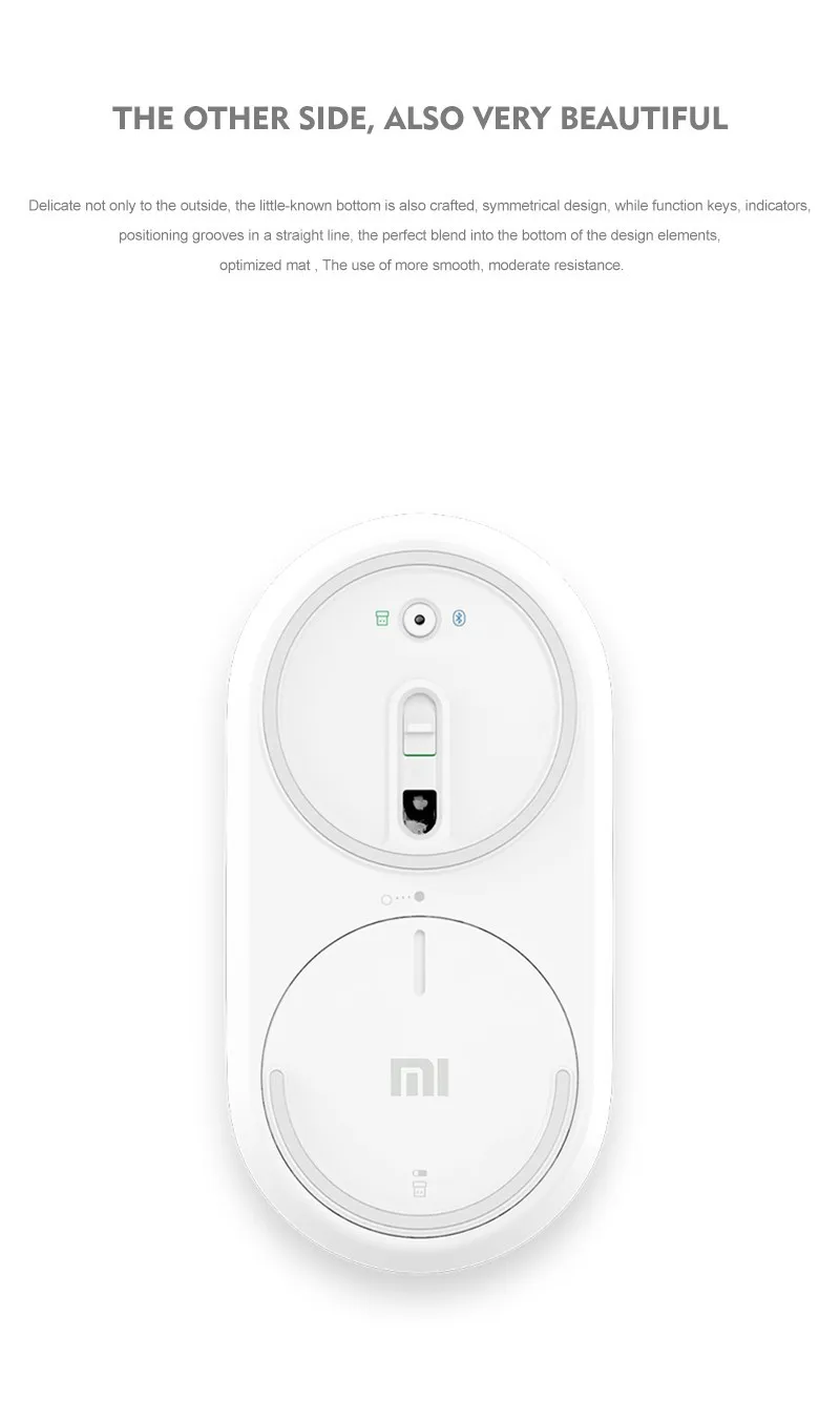Xiaomi Mini Портативный Wifi 2,4G Bluetooth двойная беспроводная мышь алюминиевый сплав ABS 1200 точек/дюйм Лазерная Поддержка Windows 8 10 Pc