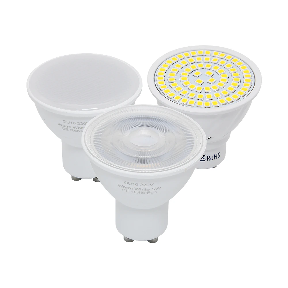 ANBLUB GU10 MR16 Светодиодный прожектор AC 220 В 240 SMD 2835 Bombillas светодиодный ная лампа 2 Вт 3 4 5