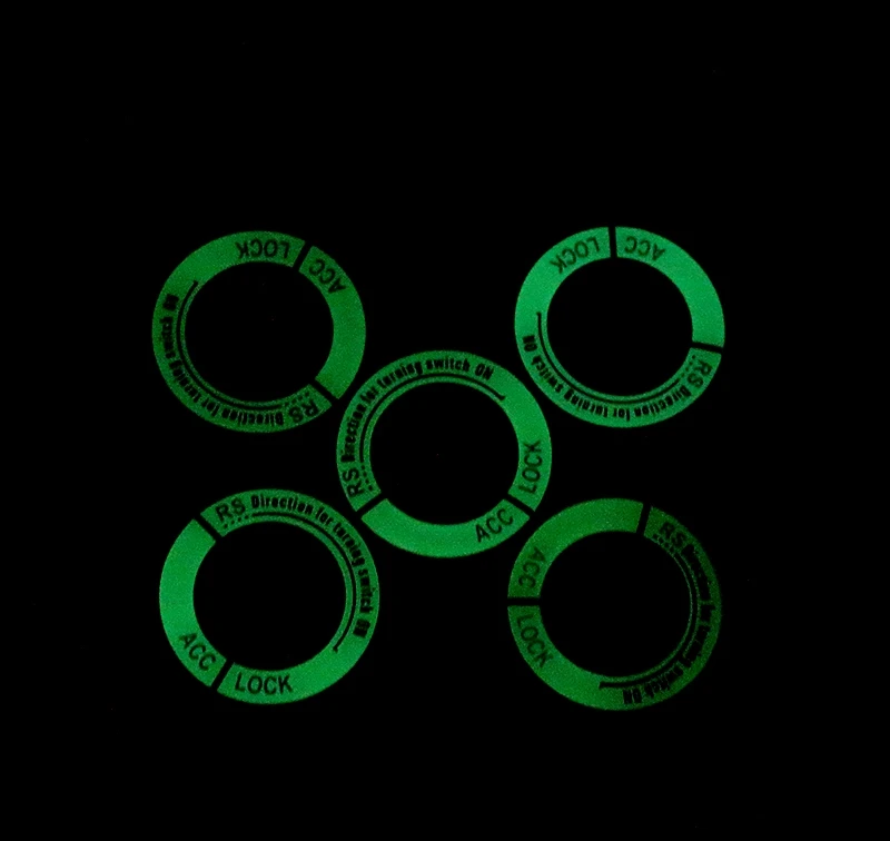 Светящийся автомобильный брелок зажигания декоративная наклейка для стайлинга