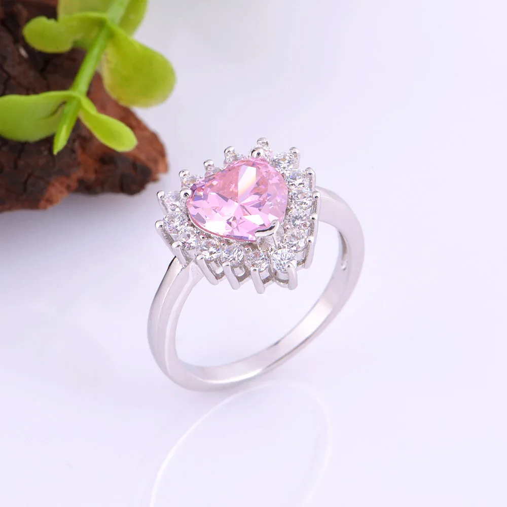 Женский комплект украшений Almei серебряное ювелирное изделие с синими камнями