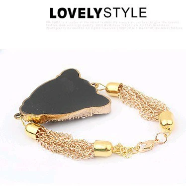 Женский золотистый браслет с леопардовым принтом в стиле ретро|bracelets for|gold bracelets for