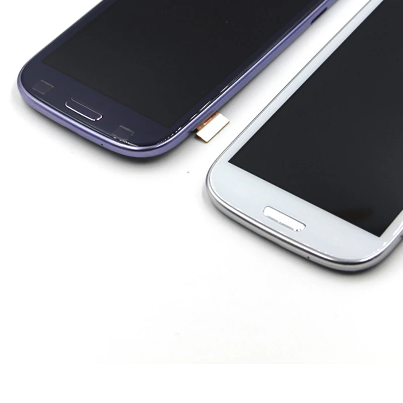 ЖК дисплей с дигитайзером на Samsung Galaxy S3 сенсорный экран рамкой в сборе для i9300