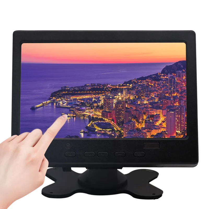 " сенсорный ЖК-монитор для Raspberry Pi HDMI+ VGA+ AV интерфейс дисплей емкостный сенсорный экран модуль Автомобильный резервный обратный