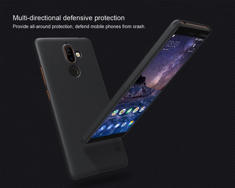 Чехол для Nokia 7 Plus, чехол для Nokia 7 Plus, NILLKIN, Супер Матовый экран, матовая жесткая задняя крышка