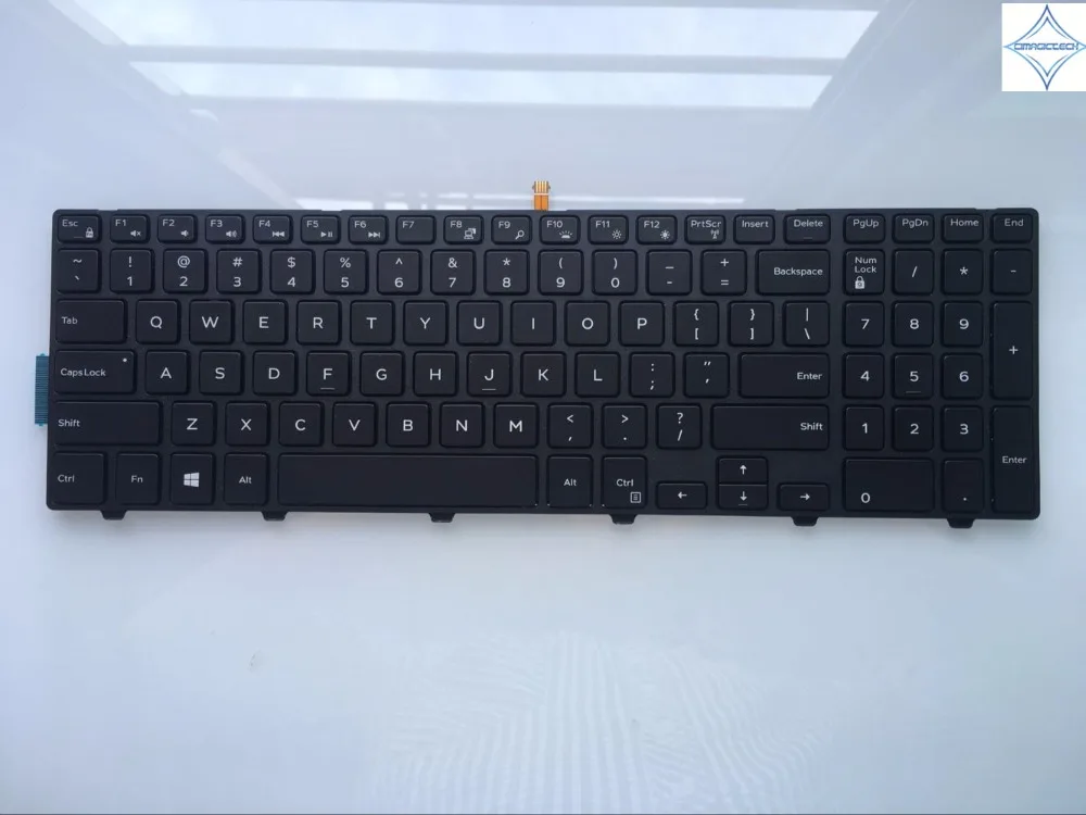 

Клавиатура для ноутбука Dell Inspiron 15R 15 3000 15 5000 17-5000 5547 3542 5542 US PK1313G1B00 NSK-LR0BC 01 с подсветкой