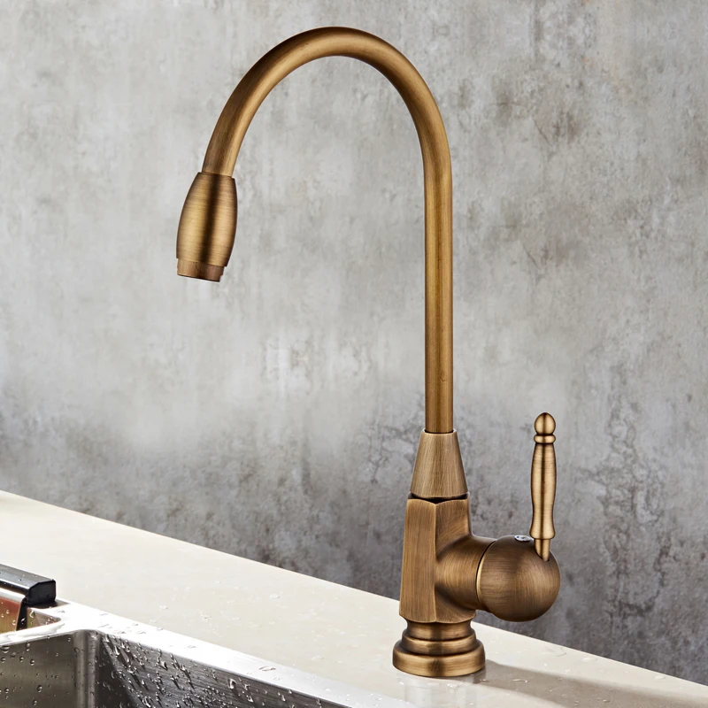 Западный стиль латунный кран для холодной и горячей воды может быть вращение на