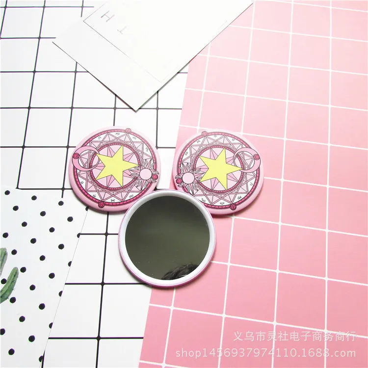 Карта Captor Sakura Kuroshitsuji милый мультфильм Cardcaptor зеркало маленькая круглая анимация