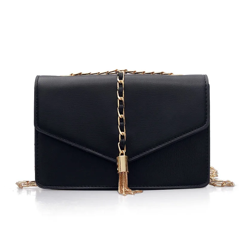 Цепь модные Универсальные женские кисточкой мешок Новинка 2017 сумки Crossbody сумка