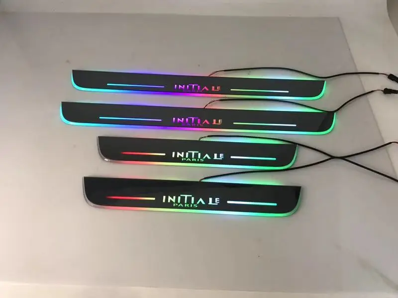 WOOBEST led подвижная дверь потертости динамический Добро пожаловать Свет порога с