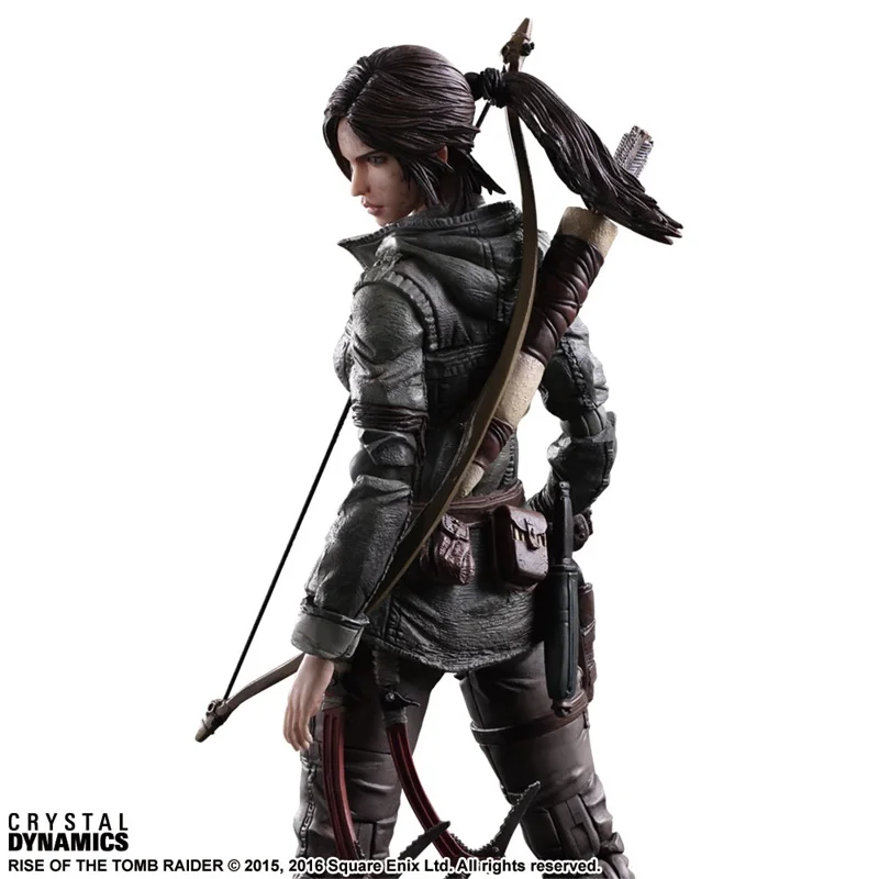 Play Arts Kai фигурка Tomb Raider Rise of the Tomb Raider Lara Croft кукла Фигурка ПВХ Коллекционная модель игрушки 27 см