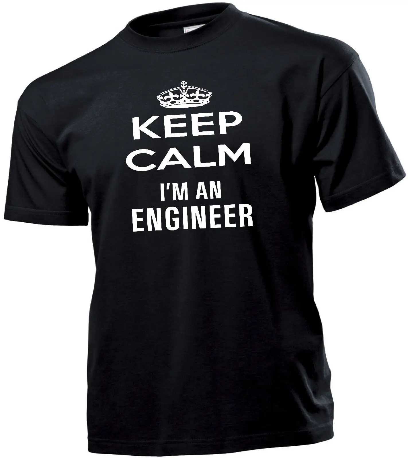 

Solid Color Short Sleeve Tshirt T-Shirt Uomo Happiness Keep Calm I'M An Engineer - Un Ingegnereshort Sleeve Button Up Shirts