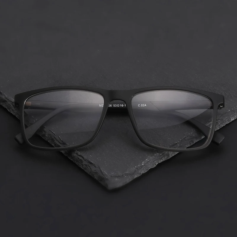 TR90 Eyeglasses Frame Men Rectangle Vintage Retro Optical Myopia Prescription Computer Transparent Eyewear Frames #MZ07-06 | Аксессуары
