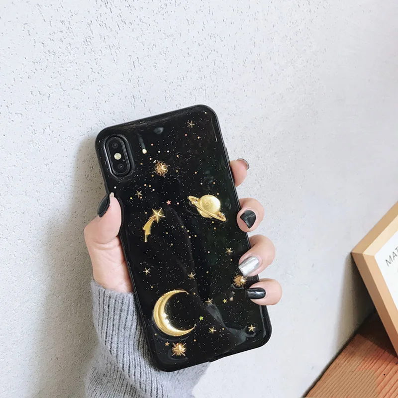 Блестящий чехол для телефона iphone XS Max XR X 6S 6 7 8 Plus задняя крышка Мультяшные мягкие