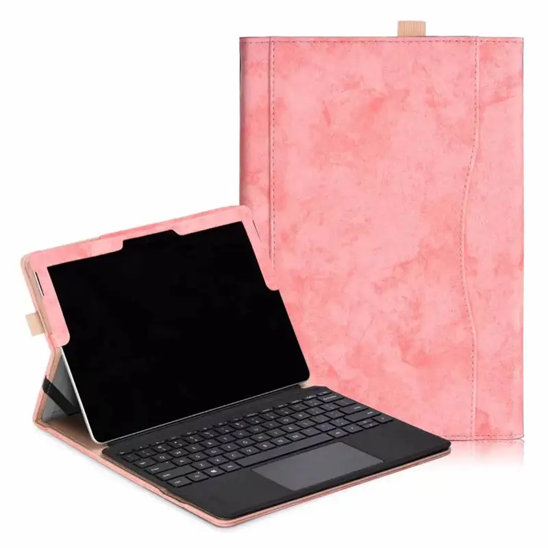 Pink Бизнес кожаный чехол для microsoft Surface Go& Keyboard 2 в 1 нетбука планшета - Цвет: Pink