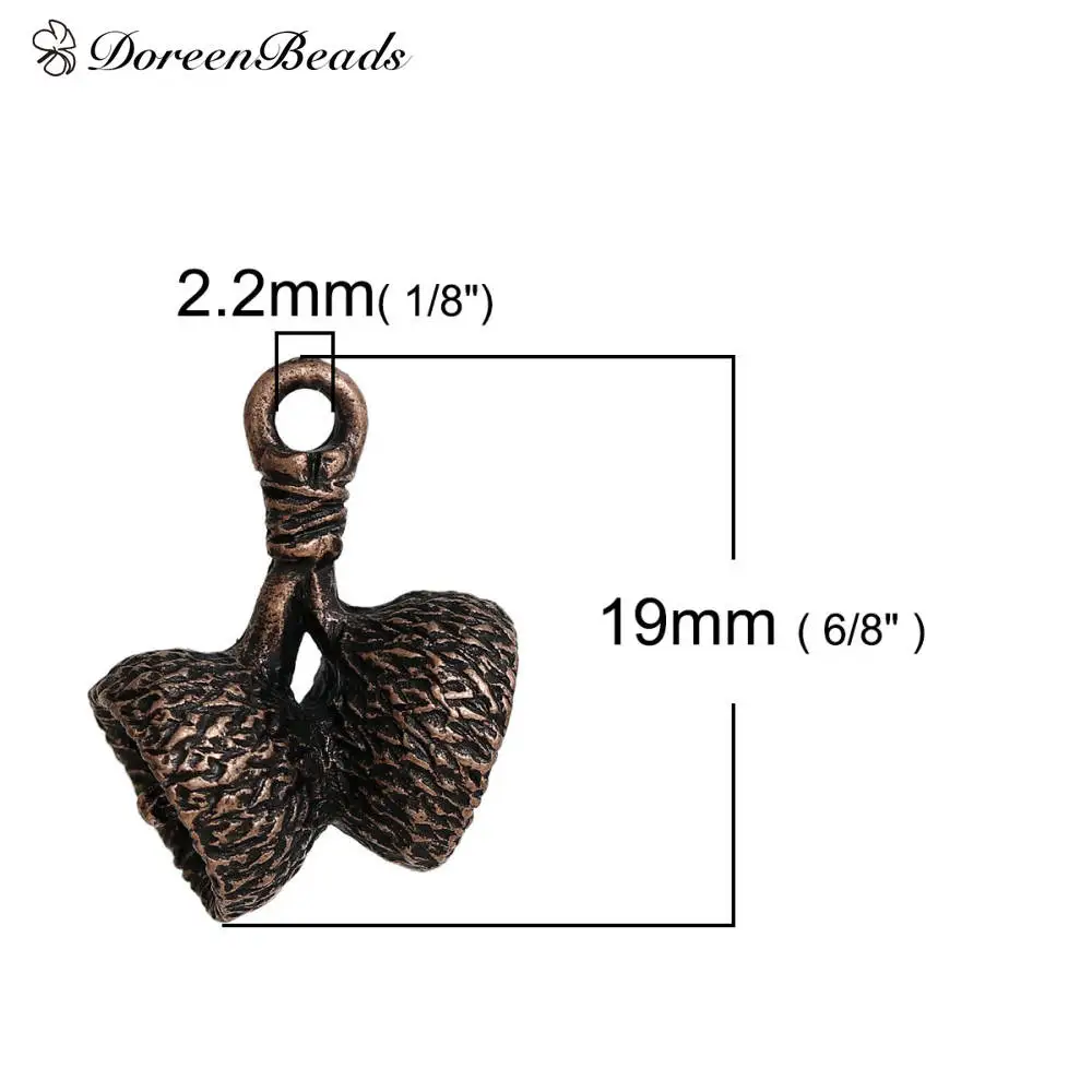 2 DoreenBeads цинковый сплав 3D амулеты желудь античная серебряная медь золото 10 шт - Окраска металла: 2
