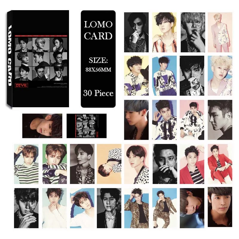KPOP Super Junior PLAY 8-й альбом LOMO карты k-pop Новая мода самодельная бумажная фото карта HD