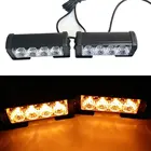 DC12V 2x 4 светодиодный Ода Автомобильный Стробоскоп предупреждающий свет грузовик мотоцикл светодиодный ная панель дневные ходовые огни s красный синий белый полицейский аварийный свет