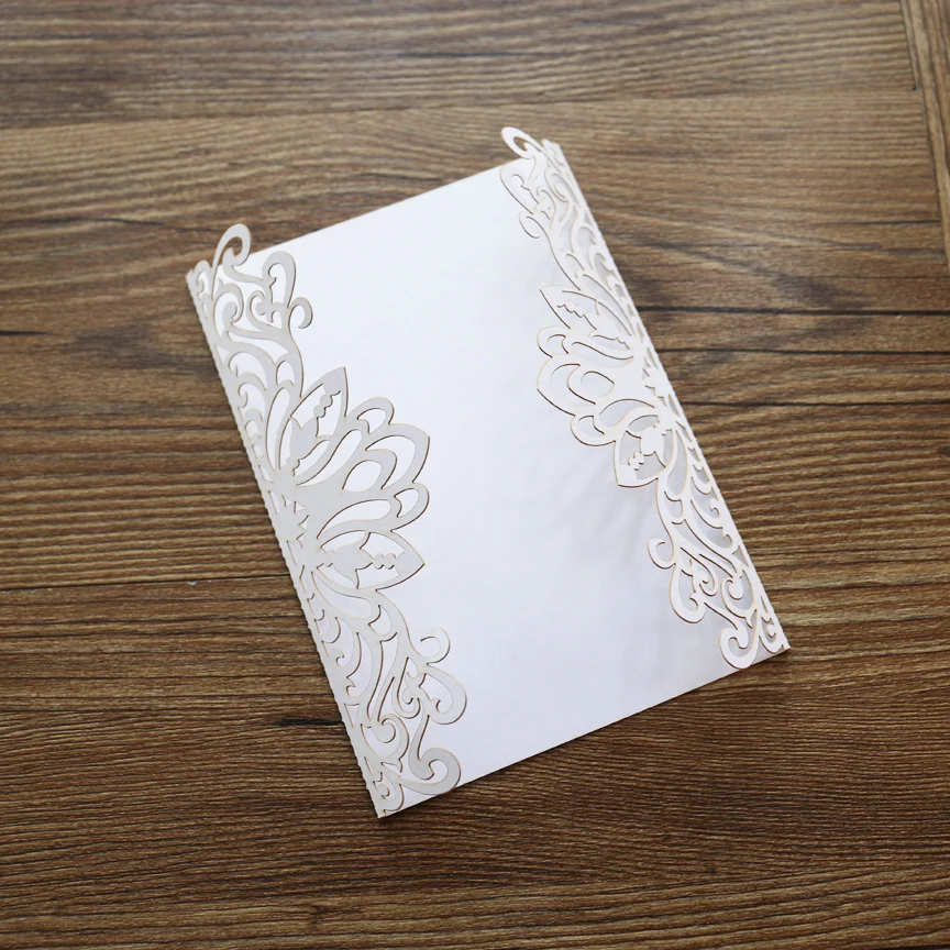 Свадебные приглашения в виде ворот с цветами лазерная вырезка индивидуальные