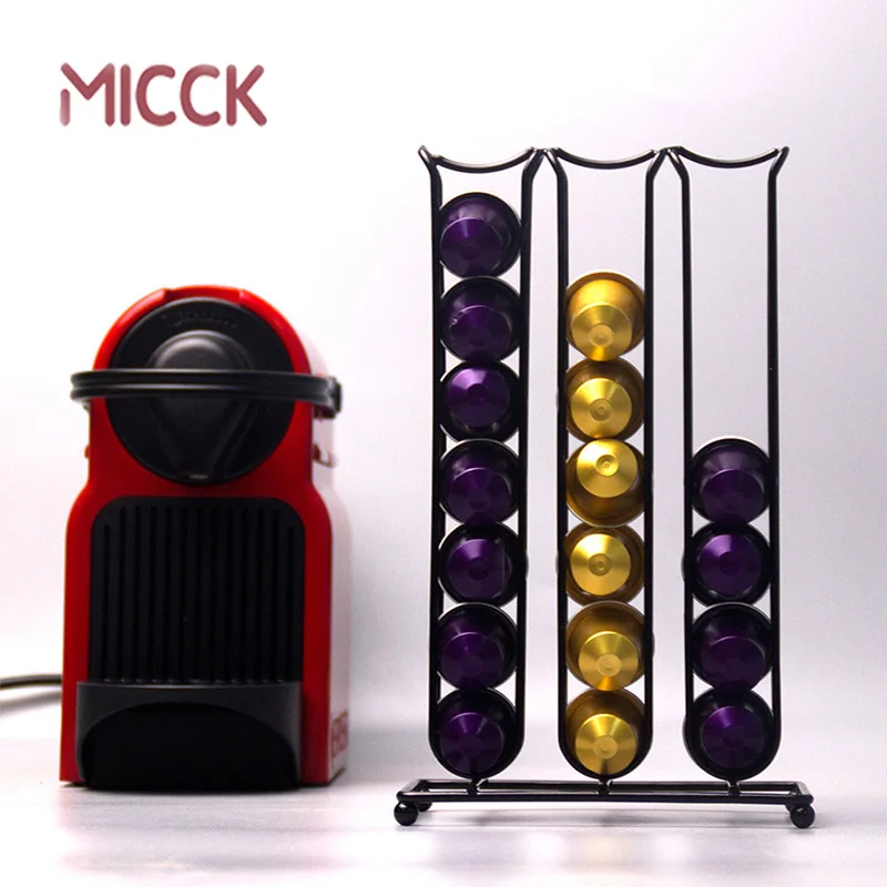 MICCK капсульный держатель Nespresso coffee Pod держатель стенд 42 шт. капсула кофе Дисплей Стенд стойка капсула для хранения Органайзер