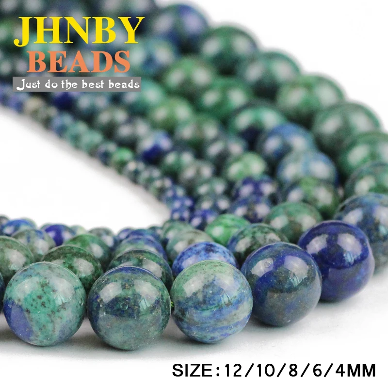 JHNBY Phoenix LAPIS Lazuli бусины Натуральный камень наивысшего качества Руды круглый Новинка! фигурные бусины 4/6/8/10/12 мм для плетения браслетов своими руками