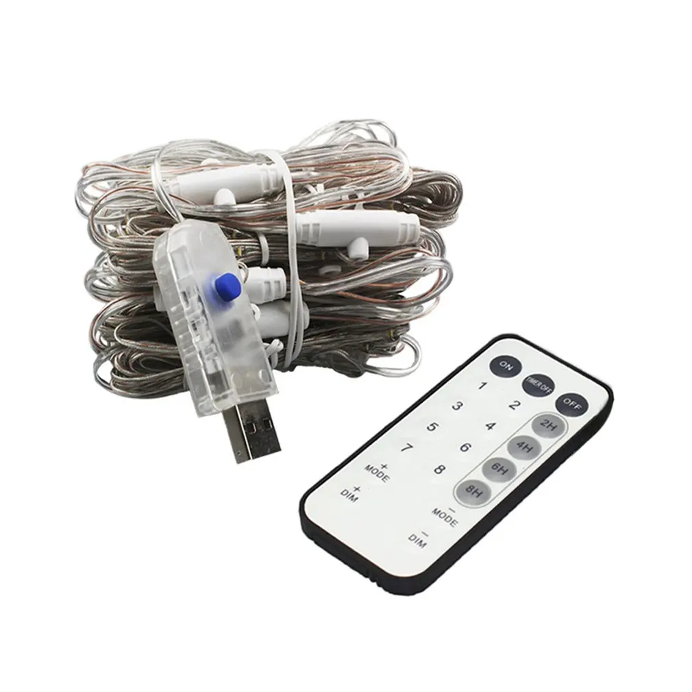 300 занавеска со светодиодами строки света с пультом дистанционного управления