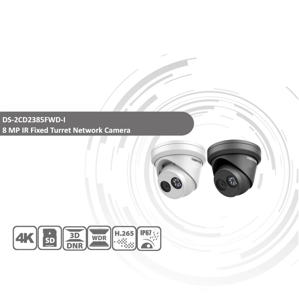 Hikvision OEM IP камера DT385-I OEM от DS-2CD2385FWD-I 8MP Сеть CCTV камера H.265 CCTV безопасности SD слот для карты POE WDR
