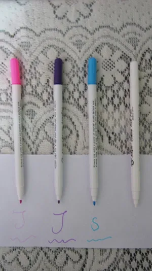 12 шт./лот фиолетовый цвет стираемая ручка сделай сам чернила маркеры ткань маркер