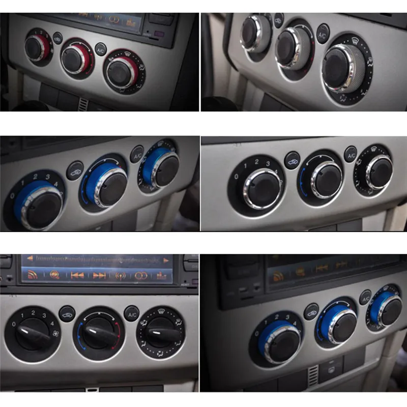 Автомобильная ручка переключателя кондиционера из алюминиевого сплава для Ford