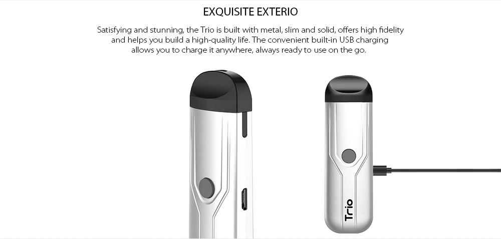 Yocan Trio 3в1 pod Kit 1,0 мл с аккумулятором 500 мАч электронная сигарета Trio vape ручка с для КБР сок воск испаритель
