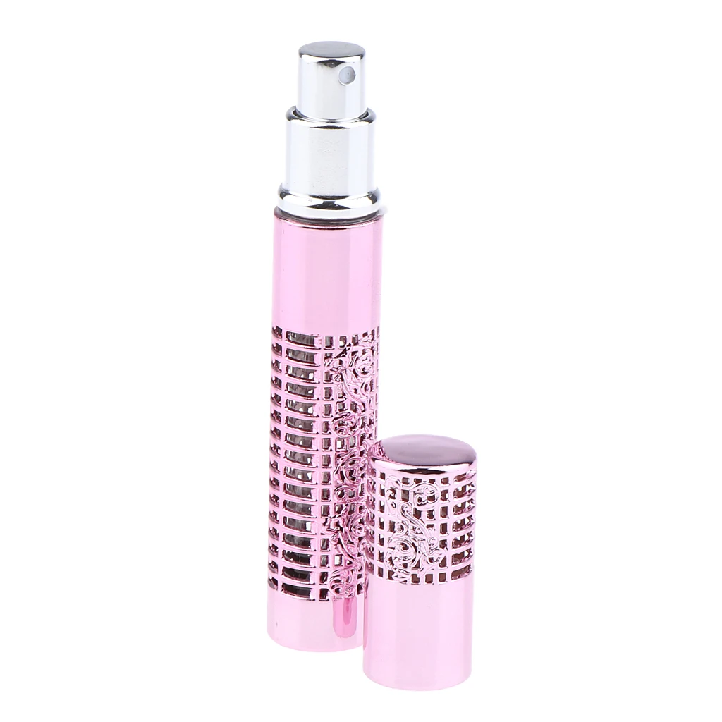 Graceful 5ml Refillable Perfume Atomizer Traveling Empty Pump Spray Bottles Highly Polished Hollow Design Cosmetic Containers | Красота и