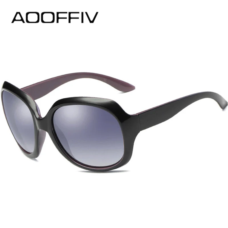 AOOFFIV модные поляризационные солнцезащитные очки Женские Классические с большой